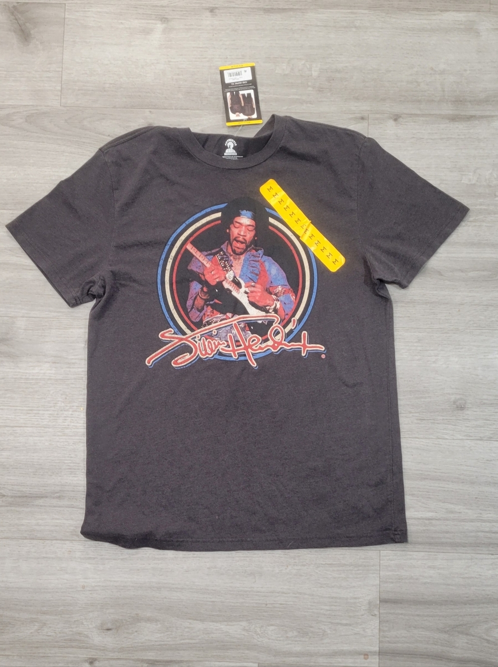 Black Jimi Hendrix Graphic Short-Sleeve Tee